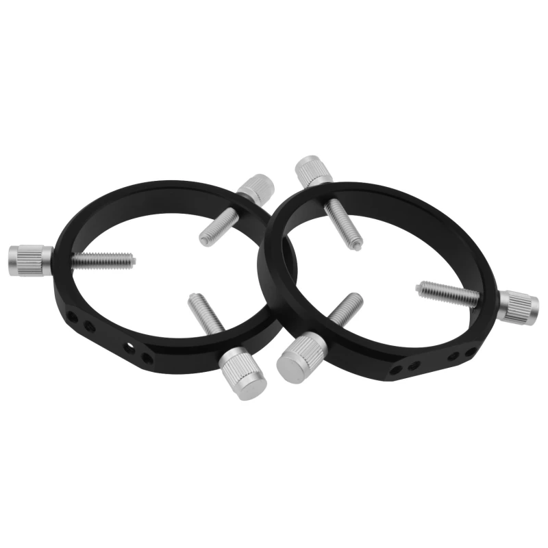Astromania Adjustable Guiding Scope Rings 90 mm inside diameter (pair) - for Telescope Tube diameter or finders 34 to 85mm