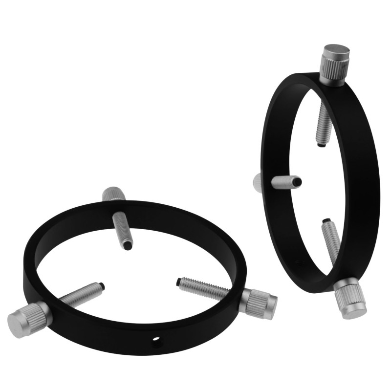 Astromania Adjustable Guiding Scope Rings 105 mm inside diameter (pair) - for Telescope Tube diameter or finders 50 to 103mm