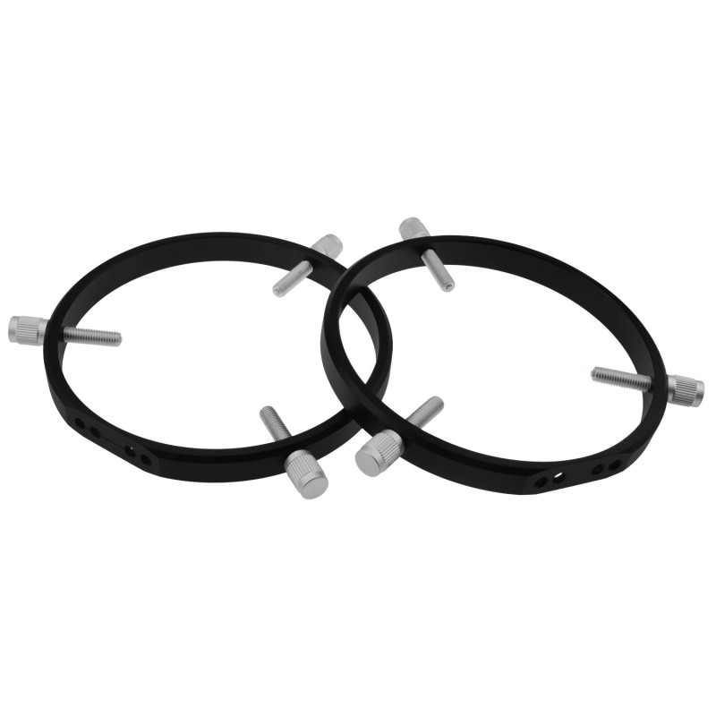 Astromania Adjustable Guiding Scope Rings 152 mm inside diameter (pair) - for Telescope Tube diameter or finders 95 to 150mm