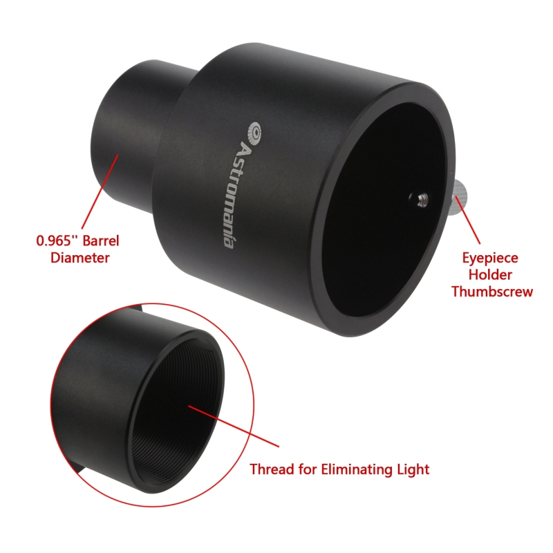 Astromania 0.965&quot; to 1.25&quot; Adapter - Allow you use 1.25&quot; accessories on 0.965&quot; telescope!