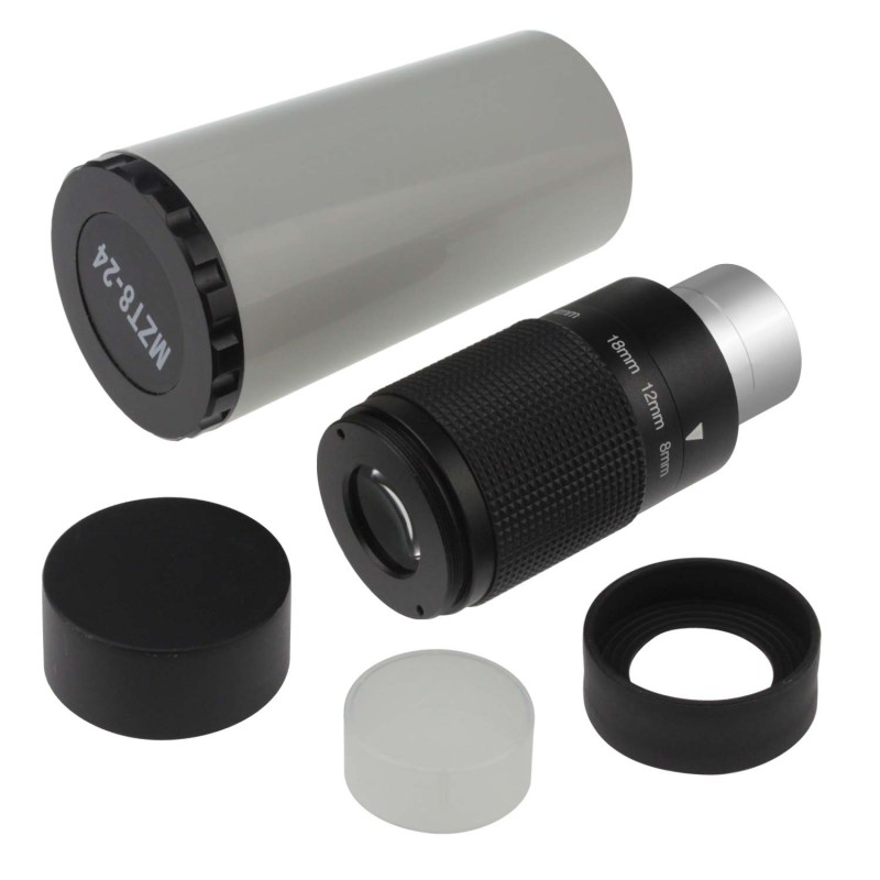 Astromania 1.25&quot; 8-24mm Zoom Eyepiece for Telescope with T-Thread