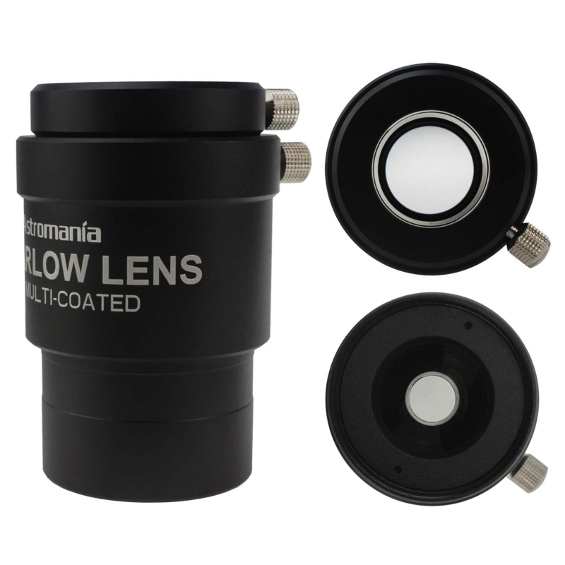 Astromania 2&quot; 2.5x Barlow Lens - Allows the use of both 2&quot; and 1.25&quot; eyepieces