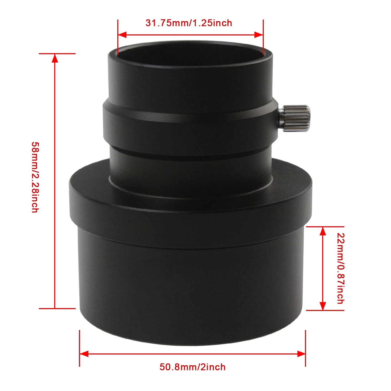 Astromania 2-Inch Adapter for Alignment 1.25" Next Generation Laser Collimator