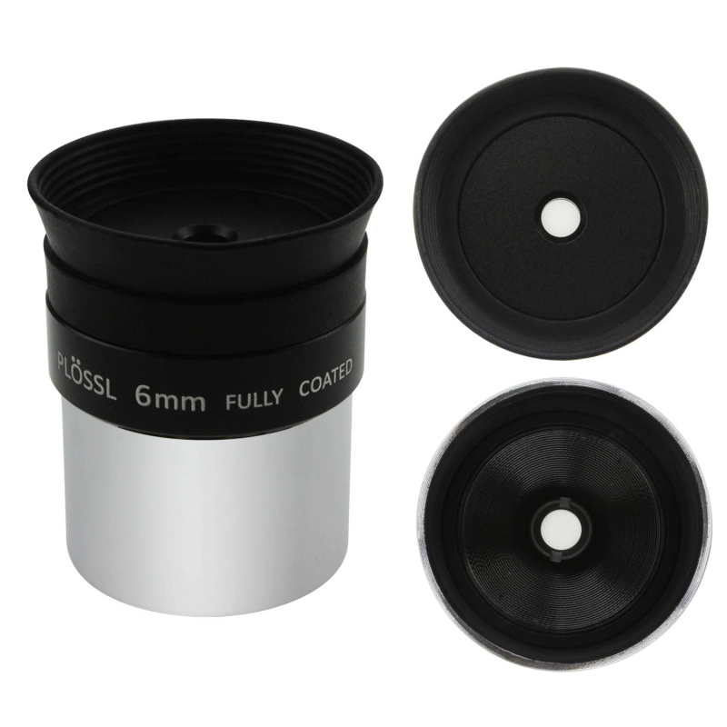 Astromania 1.25" 6mm Plossl Telescope Eyepiece - 4-element Plossl Design - Threaded for Standard 1.25inch Astronomy Filters