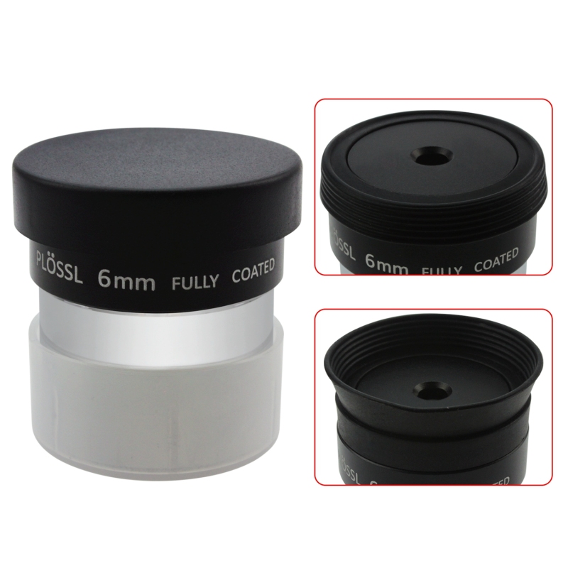 Astromania 1.25" 6mm Plossl Telescope Eyepiece - 4-element Plossl Design - Threaded for Standard 1.25inch Astronomy Filters