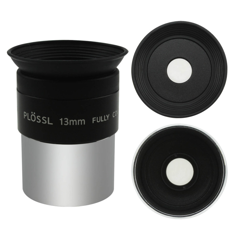 Astromania 1.25&quot; 13mm Plossl Telescope Eyepiece - 4-element Plossl Design - Threaded for Standard 1.25inch Astronomy Filters