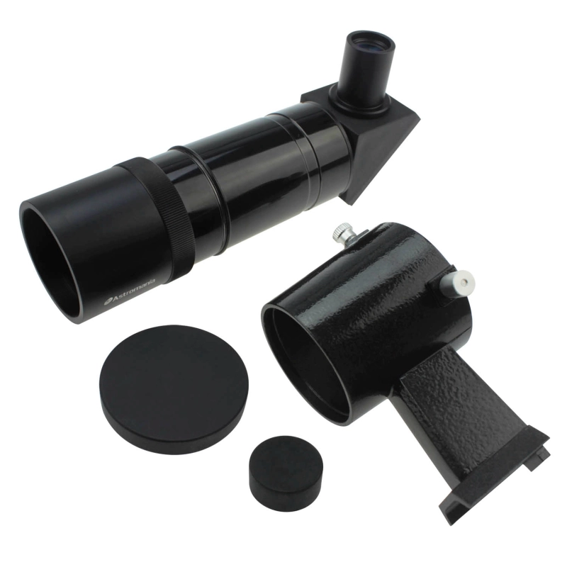 Astromania 9x50 Angled Finder Scope, Black - You will no longer need to strain your neck at difficult angles