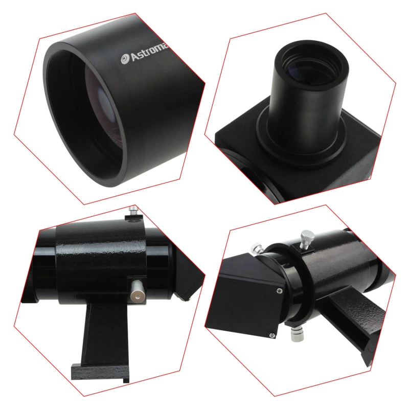 Astromania 9x50 Angled Finder Scope, Black - You will no longer need to strain your neck at difficult angles