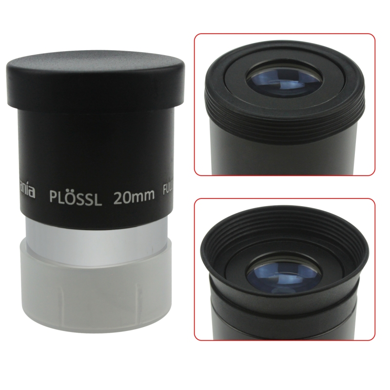 Astromania 1.25&quot; 20mm Plossl Telescope Eyepiece - 4-element Plossl Design - Threaded for Standard 1.25inch Astronomy Filters