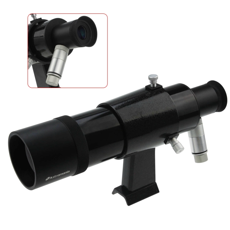 Astromania 9x50 Illuminated Finder Scope, Black - it provides both a bright image and comfortable viewing