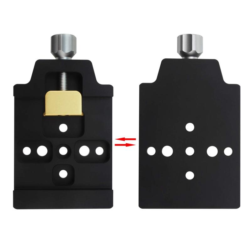 Astromania 80mm Premium Losmandy Level Dovetail Clamp, Saddle Plate - 7 Counter-Sunk Bores Allow for Attaching to Almost All Surfaces