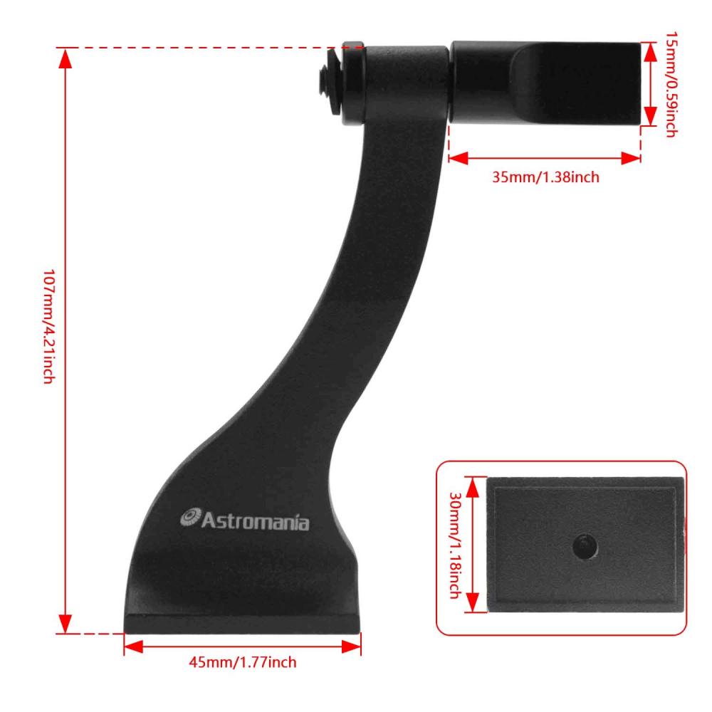 Astromania Binocular Tripod Adapter for Roof and Porro Binoculars