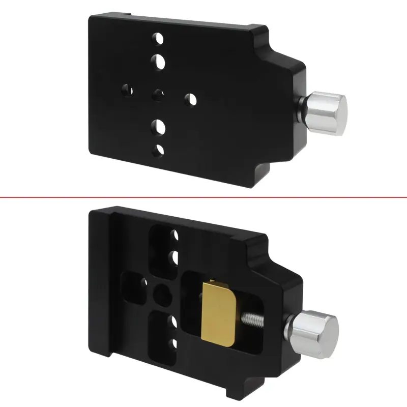 Astromania 80mm Premium Losmandy Level Dovetail Clamp, Saddle Plate - 7 Counter-Sunk Bores Allow for Attaching to Almost All Surfaces