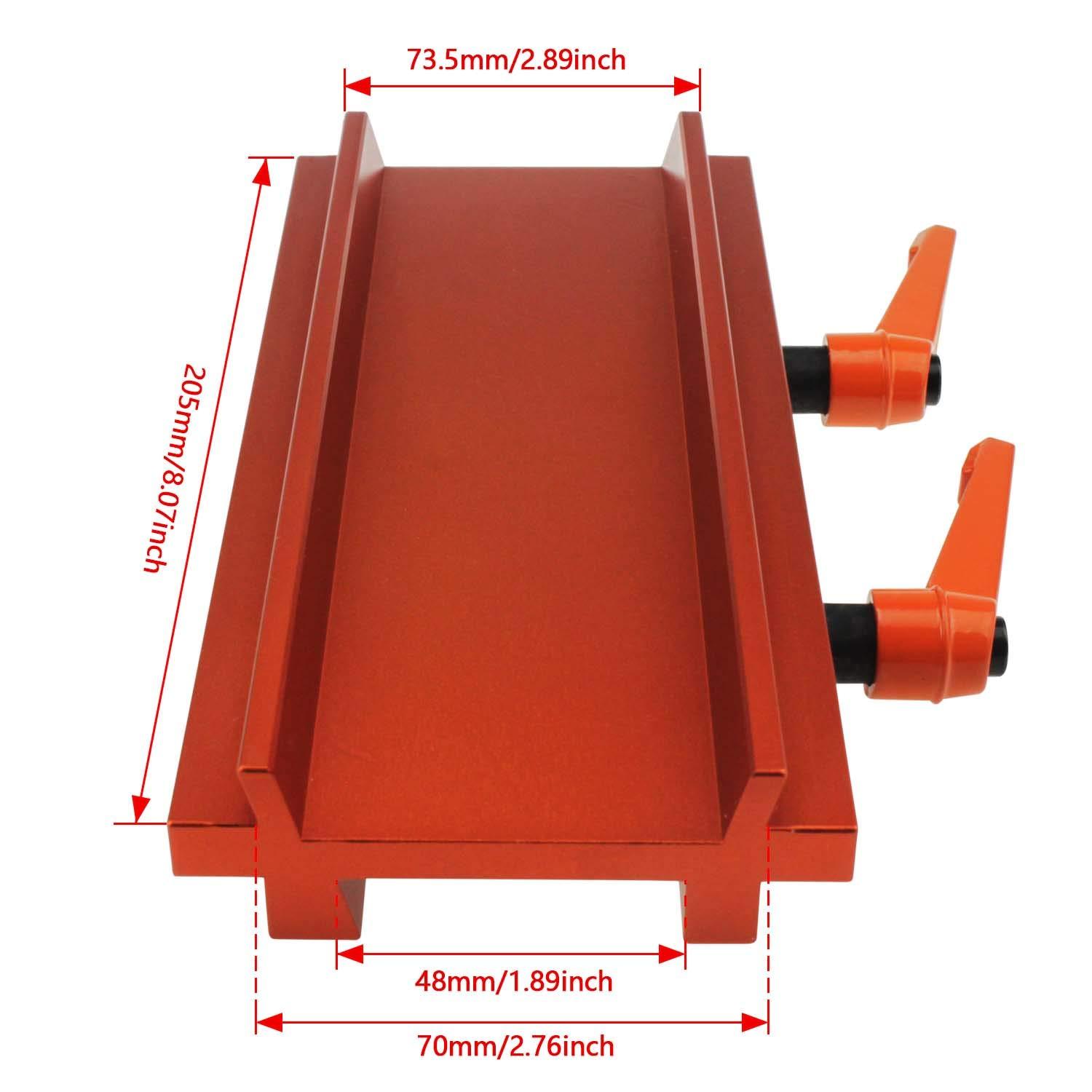 Astromania Wide-to-Narrow Dovetail Adapter Plate - Adaptor Dovetail Clamp from Losmandy to Vixen Level