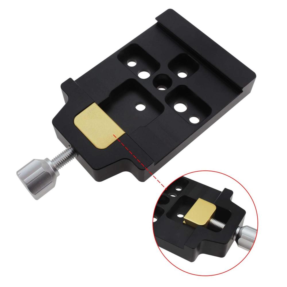 Astromania 80mm Premium Losmandy Level Dovetail Clamp, Saddle Plate - 7 Counter-Sunk Bores Allow for Attaching to Almost All Surfaces