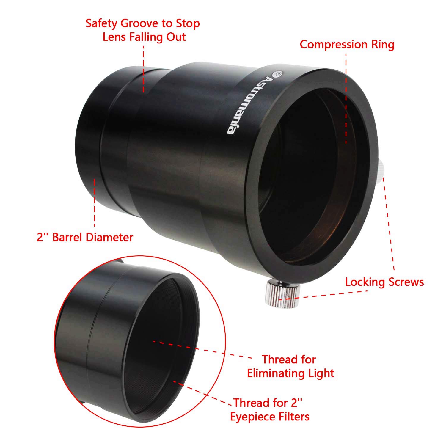 Eyepiece 2024 extension tube