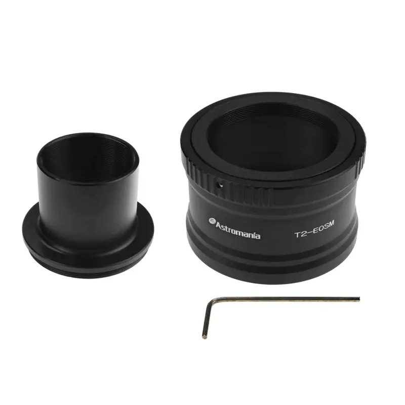 Astromania Canon EOS-M T2 Mount Lens Adapter and M42 to 1.25&quot; Telescope Adapter(T-mount)for Canon EOS-M Camera Telescope/spotting Scope Accessories