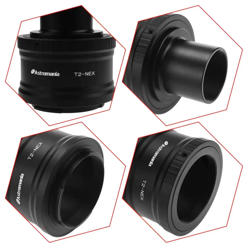 Astromania T/T2 Lens Mount Adapter Ring and M42 to 1.25&quot; Telescope Adapter (T-mount) for Sony-NEX Camera-for all Sony NEX compact system cameras