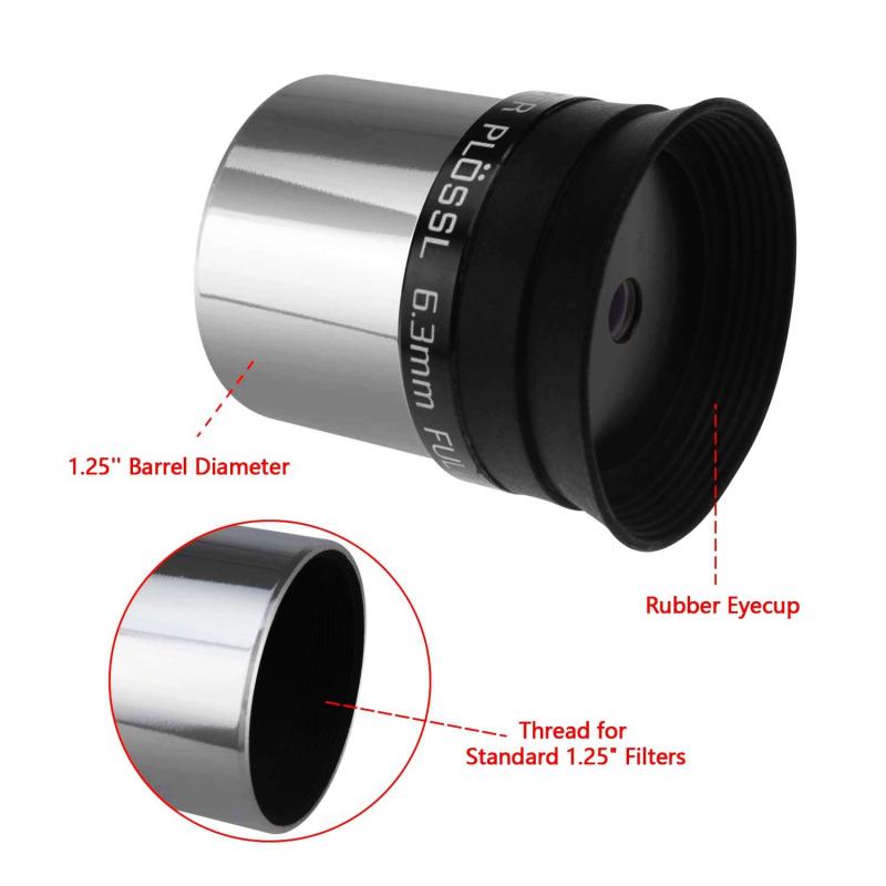 Astromania 1.25&quot; 6.3mm Super Plossl Eyepiece - The Most Inexpensive Way of Getting A Sharp Image