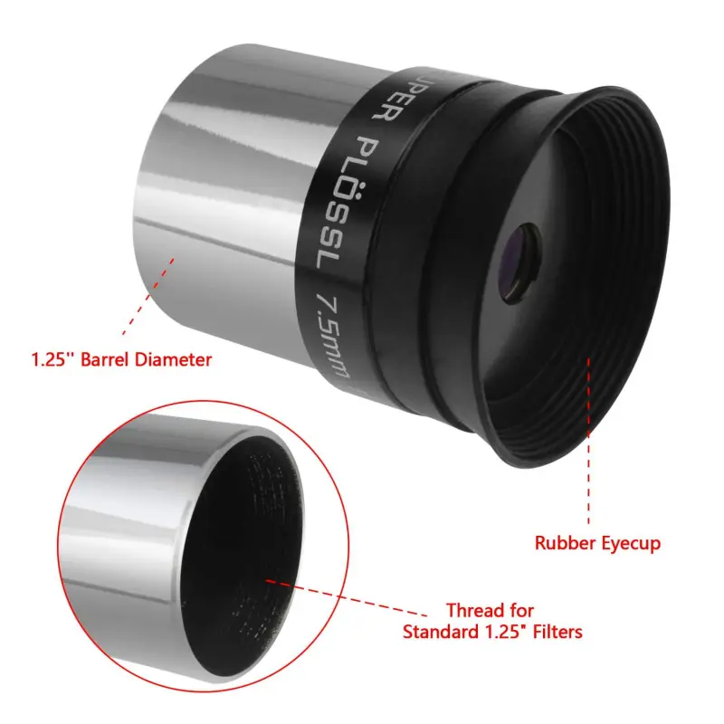 Astromania 1.25&quot; 7.5mm Super Ploessl Eyepiece - The Most Inexpensive Way of Getting A Sharp Image