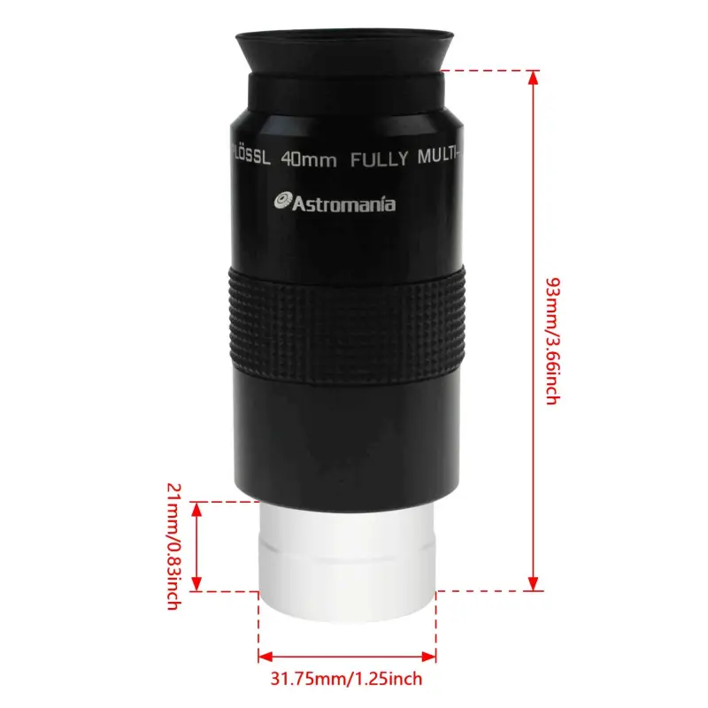 Astromania 1.25" 40mm Super Ploessl Eyepiece - The Most Inexpensive Way of Getting A Sharp Image