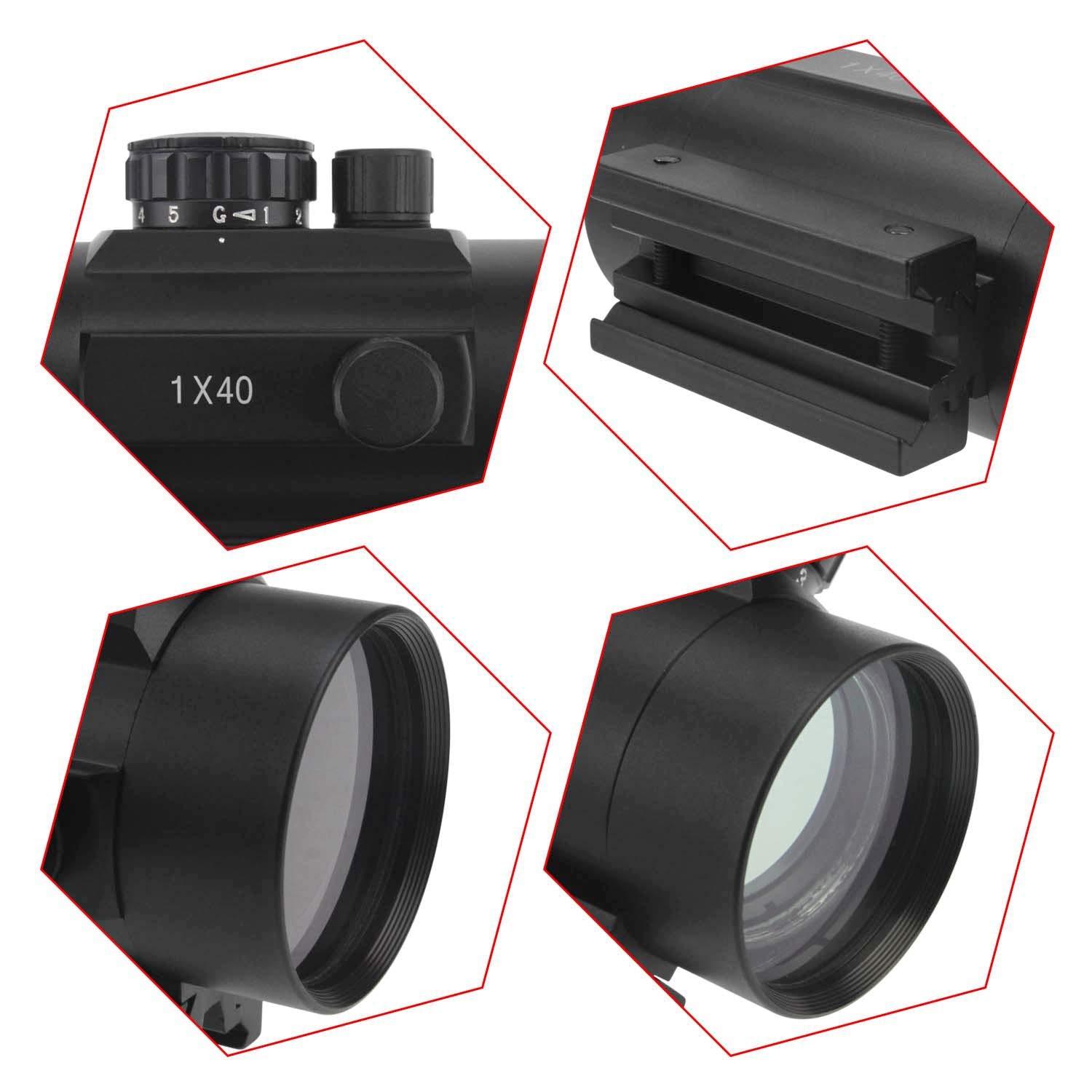 Astromania 1X40RD Tactical Holographic Reflex Red Green Dot Sight