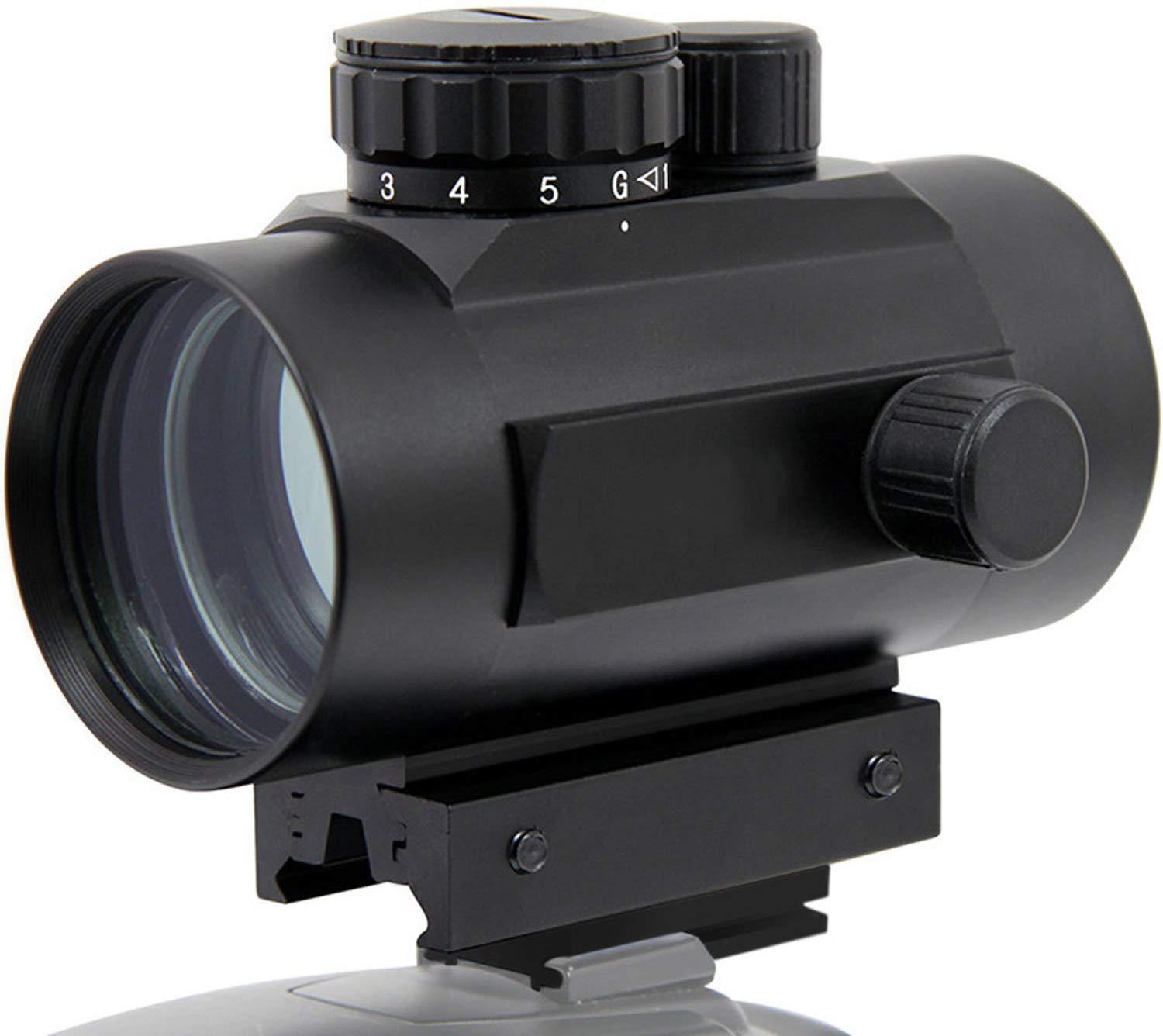 Astromania 1X40RD Reflex Red Green Dot Sight lighted Scope Mount to fix to a DSLR camera flash type connection