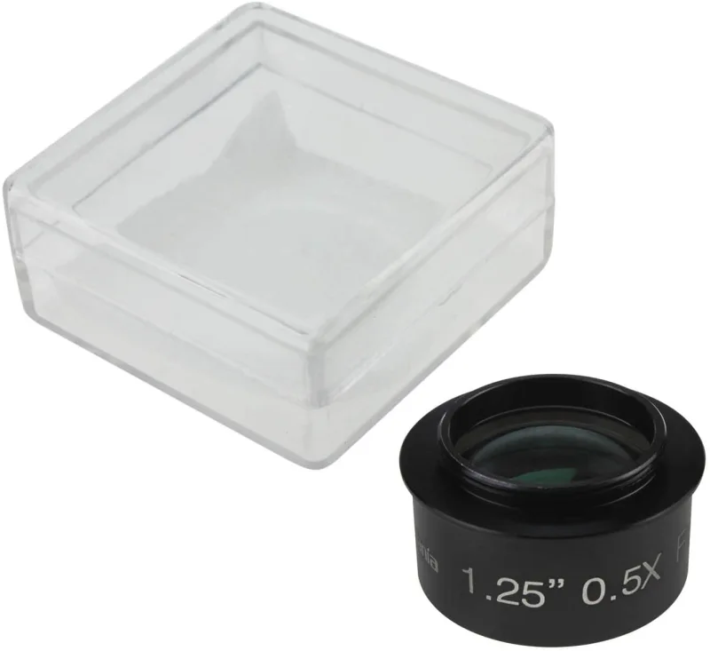 Astromania 1.25&quot; 0.5x Reducer Corrector - C-Mount Standard for C Or CS Mount CCTV Type Cameras with Telescopes