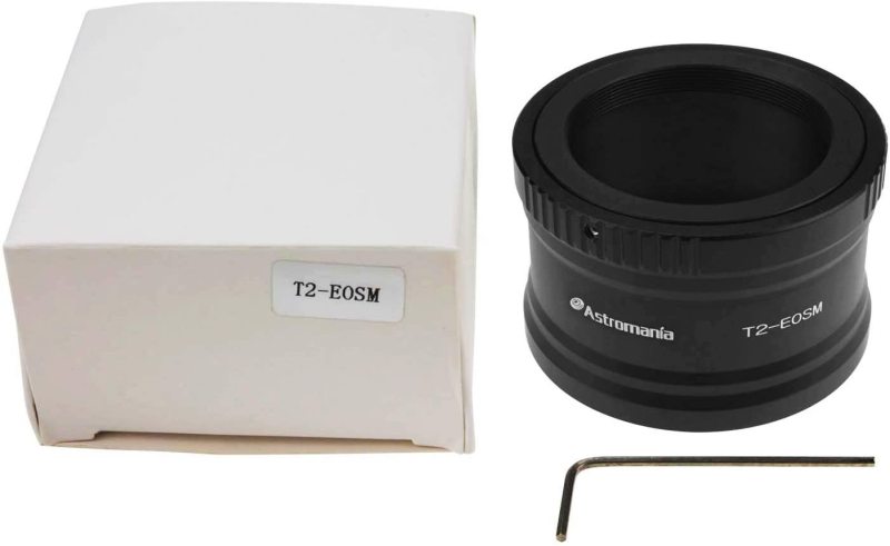 Astromania Canon EOS-M T2 Mount Lens Adapter for Canon EOS-M Camera System Telescope/spotting Scope Accessories