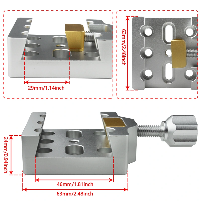 Astromania Middle-sizes dovetail with one screw - for telescopes and cameras