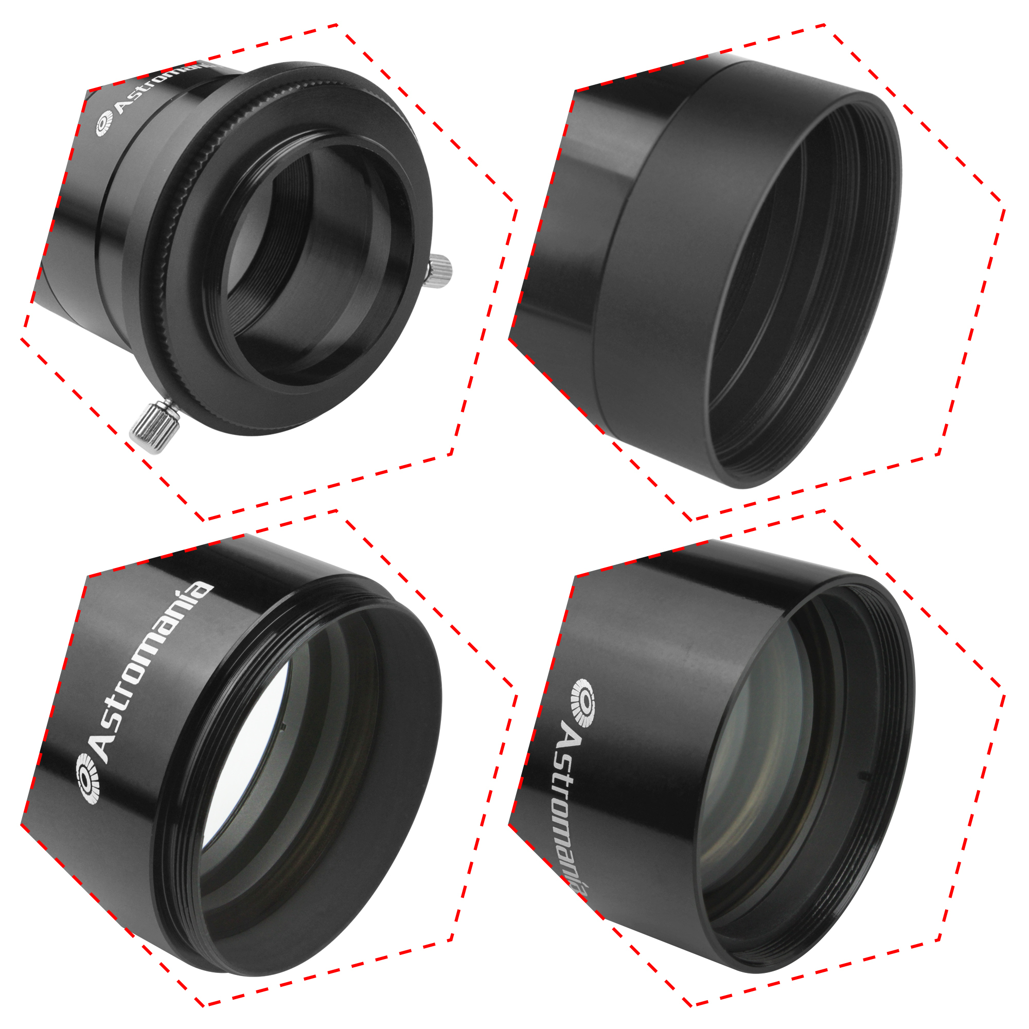 Astromania 2" field flattener - Provides perfect image flatness for your astronomy photos