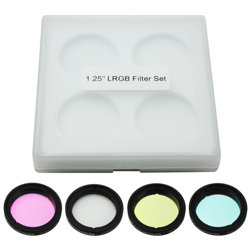 Astromania Deluxe Telescope LRGB 1.25 Inch Filter Set - Give Stunning Astrophotographic Results