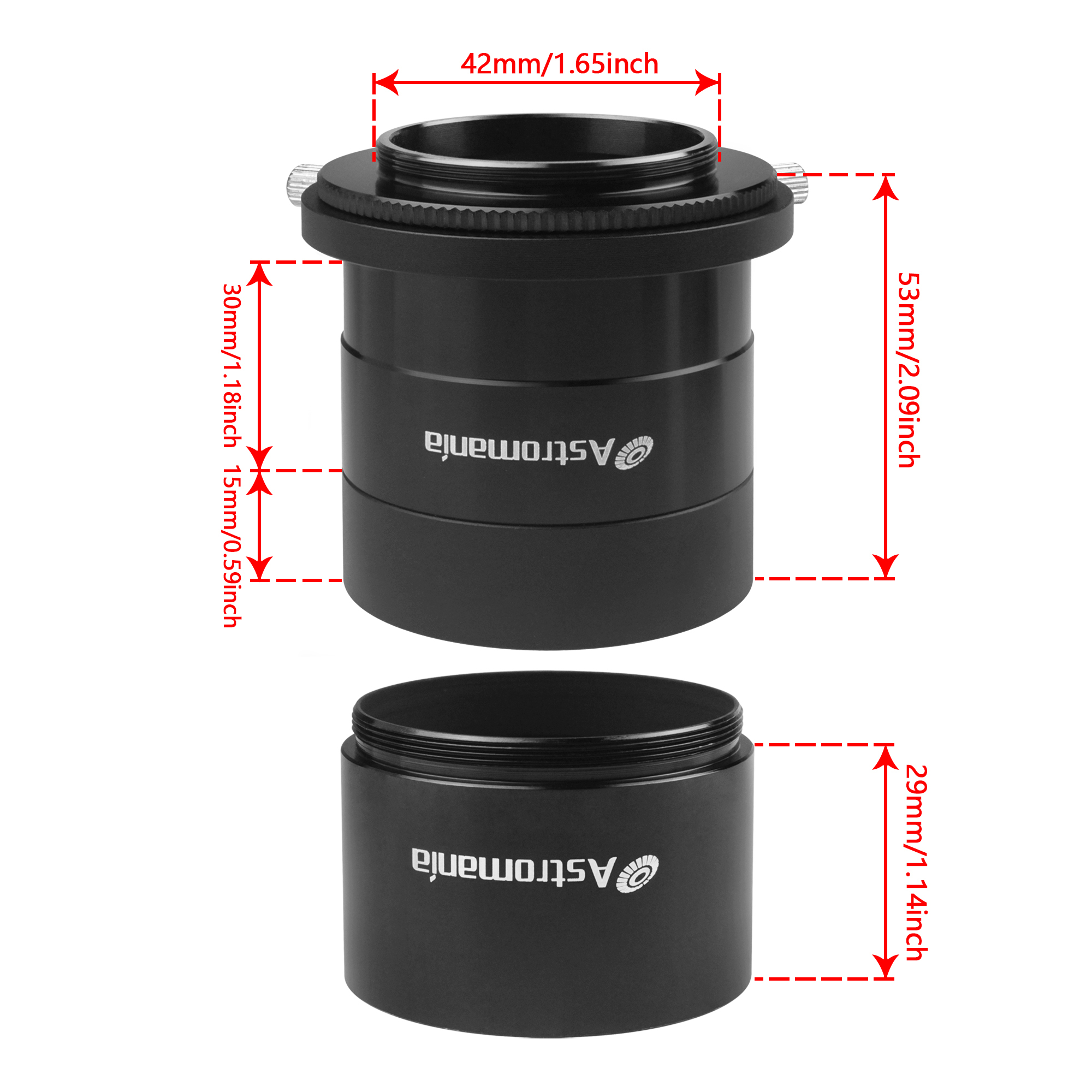 Astromania 2" field flattener - Provides perfect image flatness for your astronomy photos