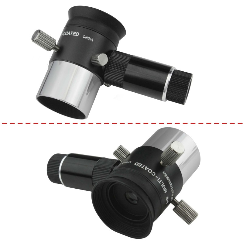 Astromania Deluxe 9mm Illuminated Crosshair Eyepiece - For perfectly guided astrophotos - Micrometric x-y controls aid in locking onto the guide star
