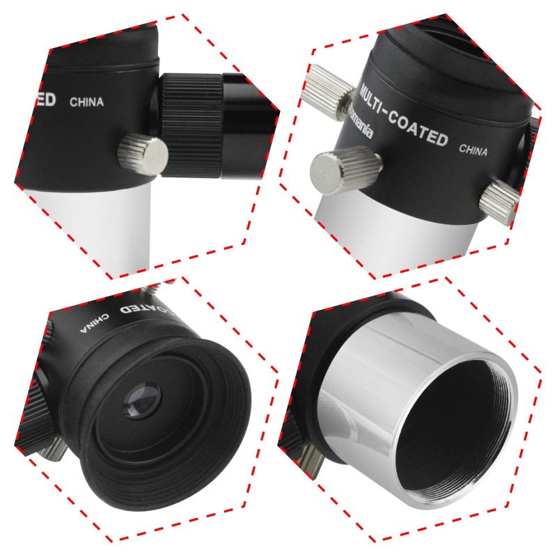 Astromania Deluxe 9mm Illuminated Crosshair Eyepiece - For perfectly guided astrophotos - Micrometric x-y controls aid in locking onto the guide star