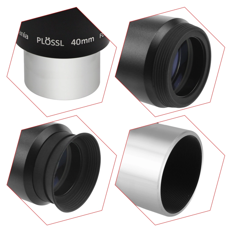 Astromania 1.25&quot; 40mm Plossl Telescope Eyepiece - 4-element Plossl Design - Threaded for Standard 1.25inch Astronomy Filters