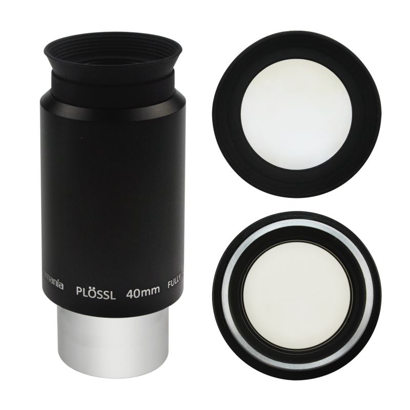 Astromania 1.25&quot; 40mm Plossl Telescope Eyepiece - 4-element Plossl Design - Threaded for Standard 1.25inch Astronomy Filters