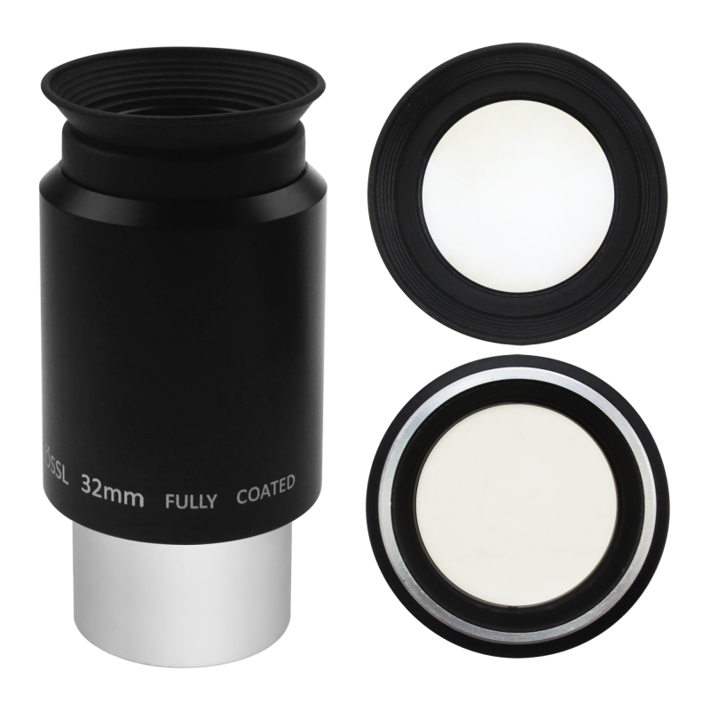 Astromania 1.25&quot; 32mm Plossl Telescope Eyepiece - 4-element Plossl Design - Threaded for Standard 1.25inch Astronomy Filters