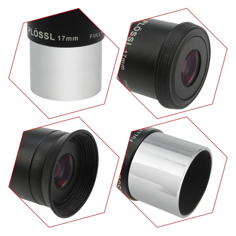 Astromania 1.25&quot; 17mm Plossl Telescope Eyepiece - 4-element Plossl Design - Threaded for Standard 1.25inch Astronomy Filters