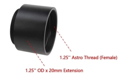 Astromania 1.25" Nosepiece with 20mm Extension for SGCMOS Camera