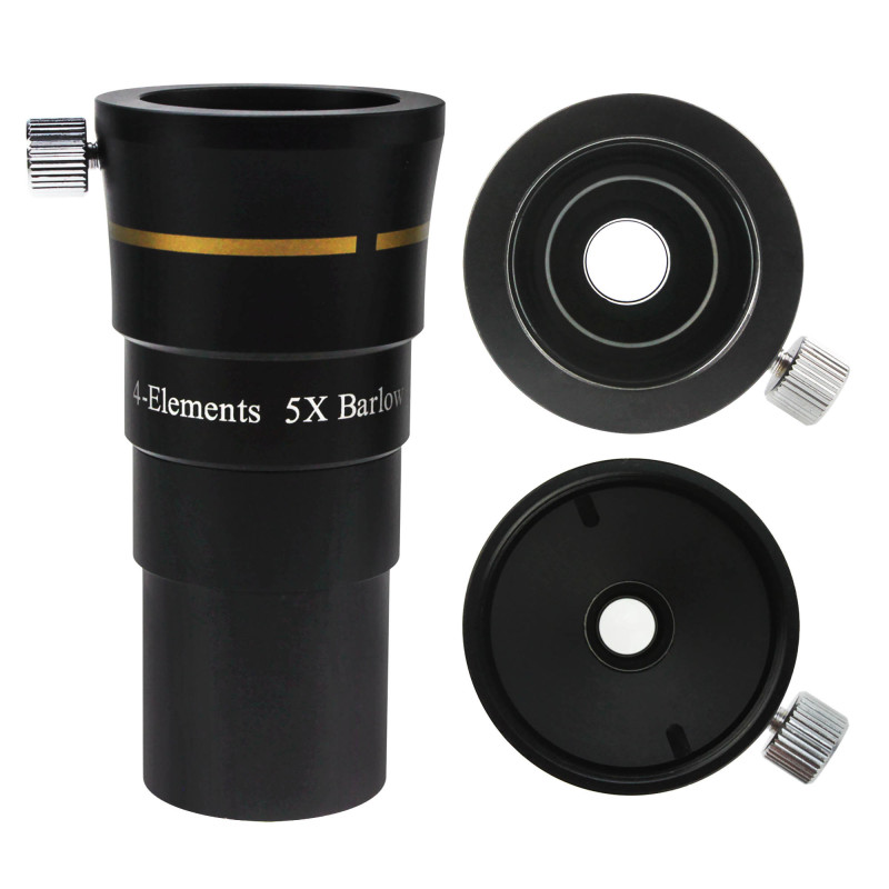 Astromania 1.25&quot; 4-Elements 5x Barlow Lens Fully Multi-Coated Optics