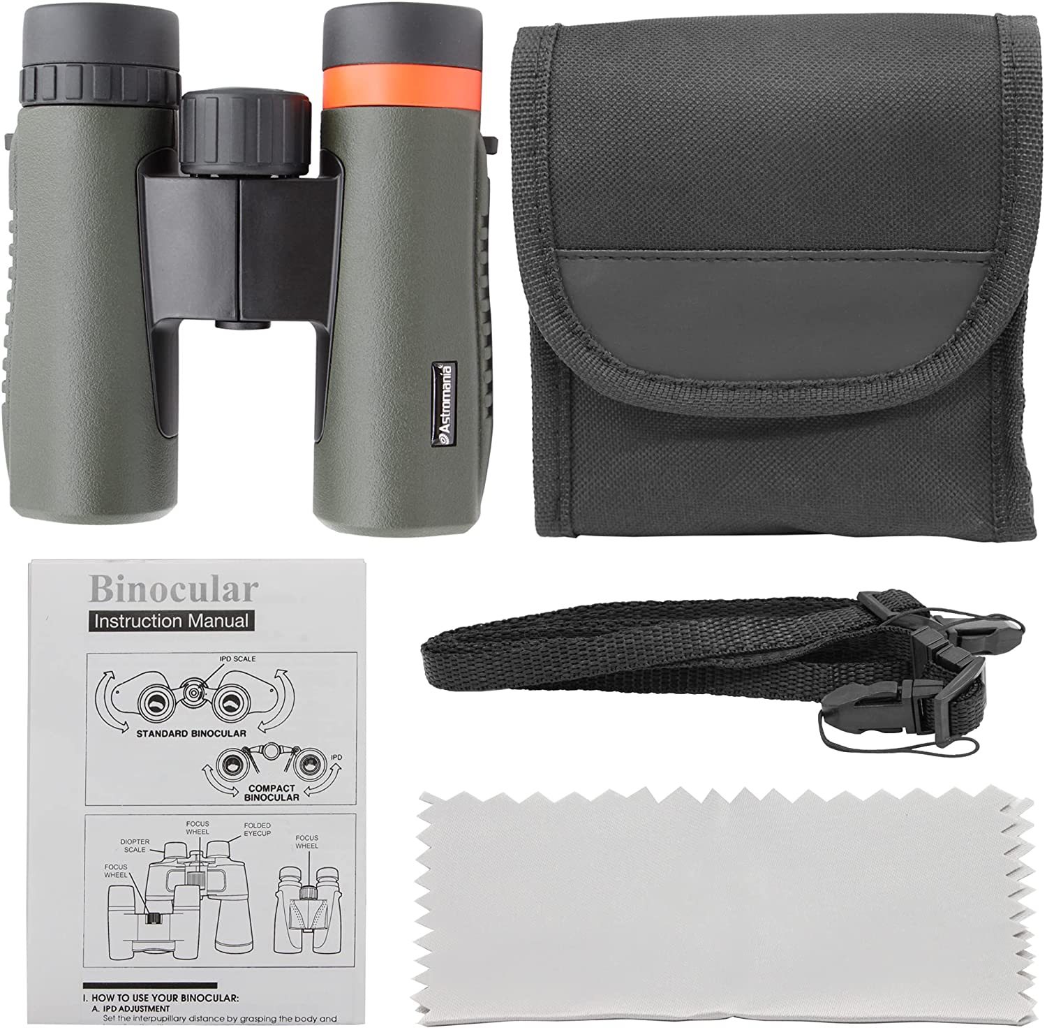 Astromania 10x26 Waterproof Compact Binoculars for Adults and Kids, Bird Watching, Hunting and Sport Games, Theater and Concerts