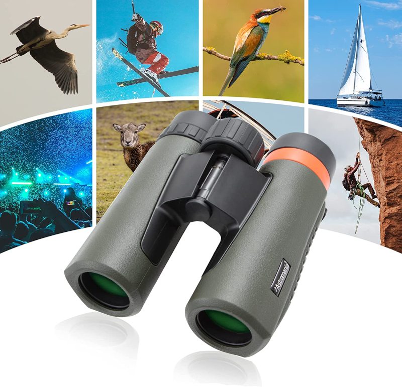 Astromania 8x26 Compact Binoculars Waterproof for Adults and Kids, Hunting and Sport Games, Theater and Concerts, Bird Watching