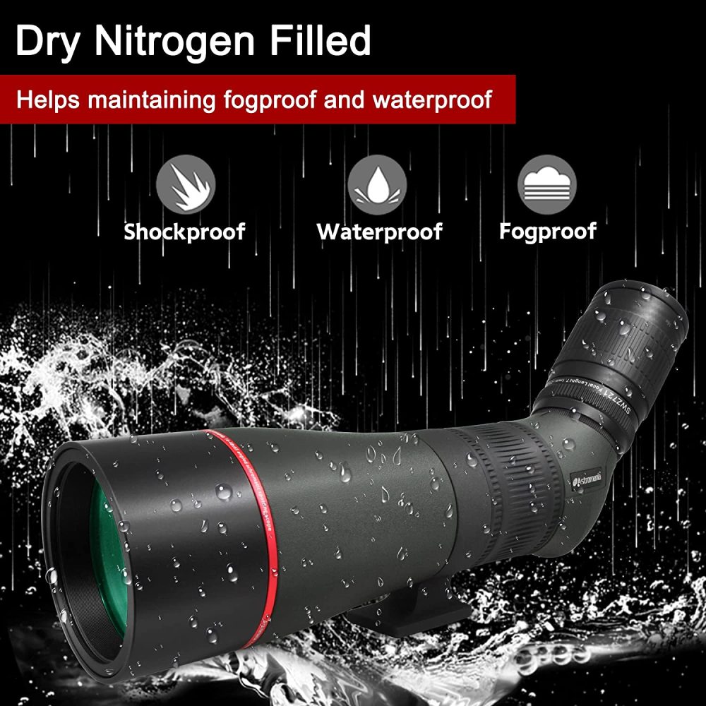 Astromania 16-48x65AE 45 Degree Angled Spotting Scope with Tripod, Carry Bag, Scope for Target Shooting Bird Watching Hunting Wildlife