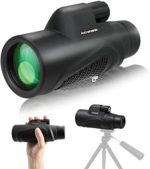 Astromania 10X42 HD K9 Prism Monocular Telescope, Waterproof, Compact Handheld Monoscope, for Bird Watching Hunting Camping Travelling Wildlife Scener