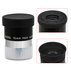 Astromania 1.25" 15mm Plossl Telescope Eyepiece - 4-element Plossl Design - Threaded for Standard 1.25inch Astronomy Filters