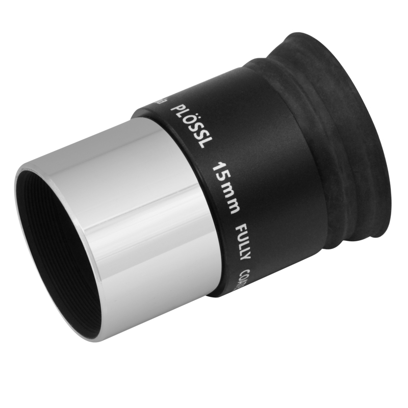 Astromania 1.25&quot; 15mm Plossl Telescope Eyepiece - 4-element Plossl Design - Threaded for Standard 1.25inch Astronomy Filters