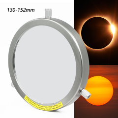 Astromania Deluxe Solar Filter 160mm Adjustable Metal Cap for Telescope Tubes with Outer Diameter 130 to 152mm Aperture 135mm