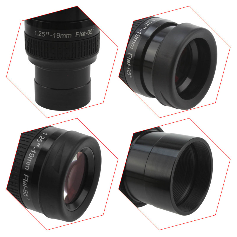 Astromania 1.25&quot; 19mm Premium Flat Field Eyepiece - a flat image field and crystal-clear images