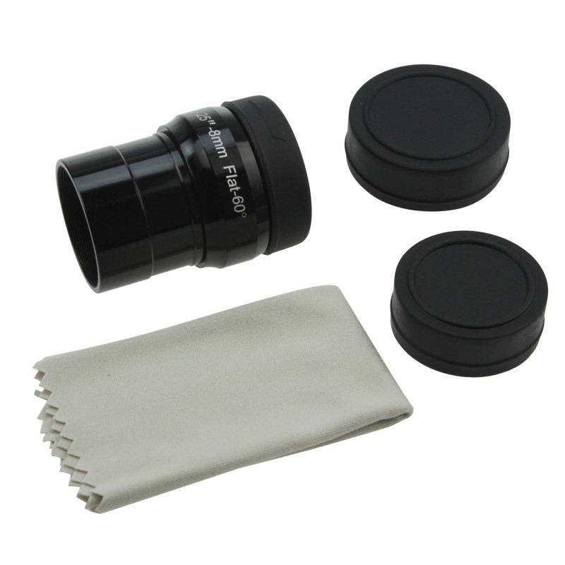 Astromania 1.25&quot; 8mm Premium Flat Field Eyepiece - a flat image field and crystal-clear images